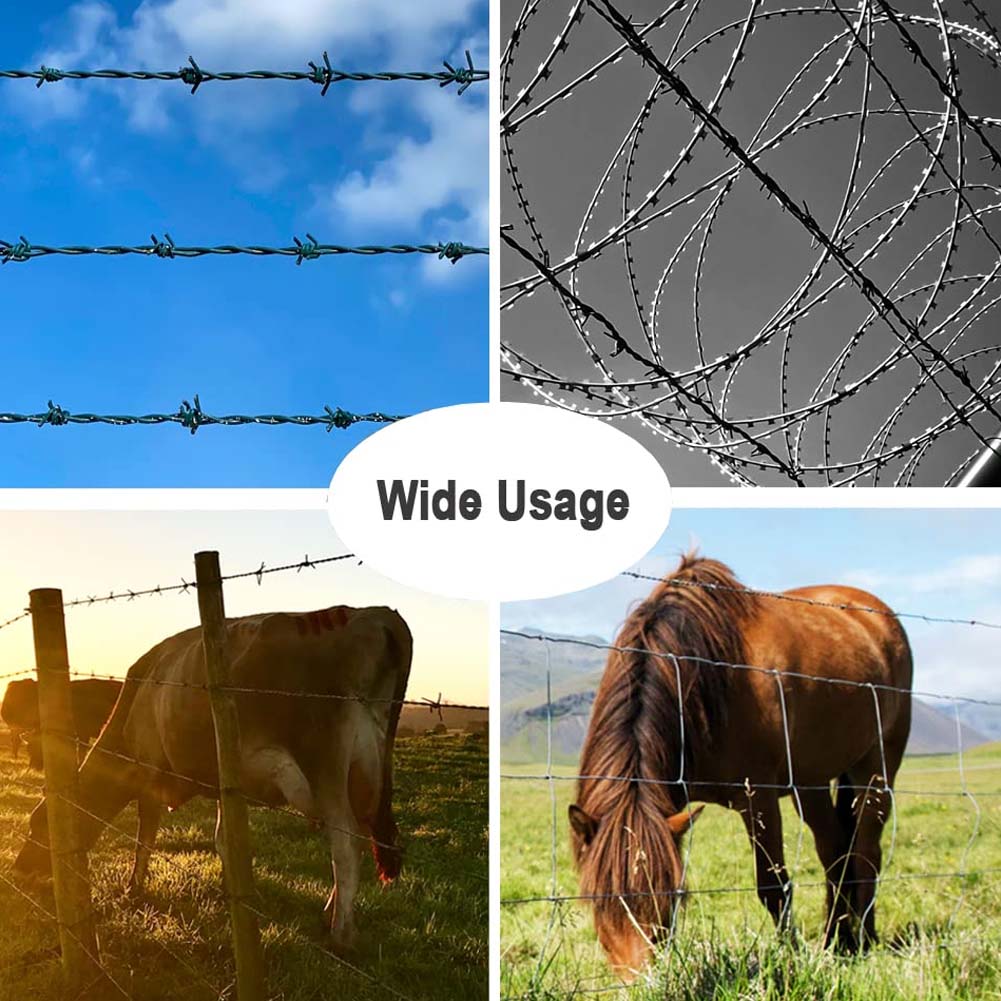 Galvanized 4-Point Security Barbed Wire