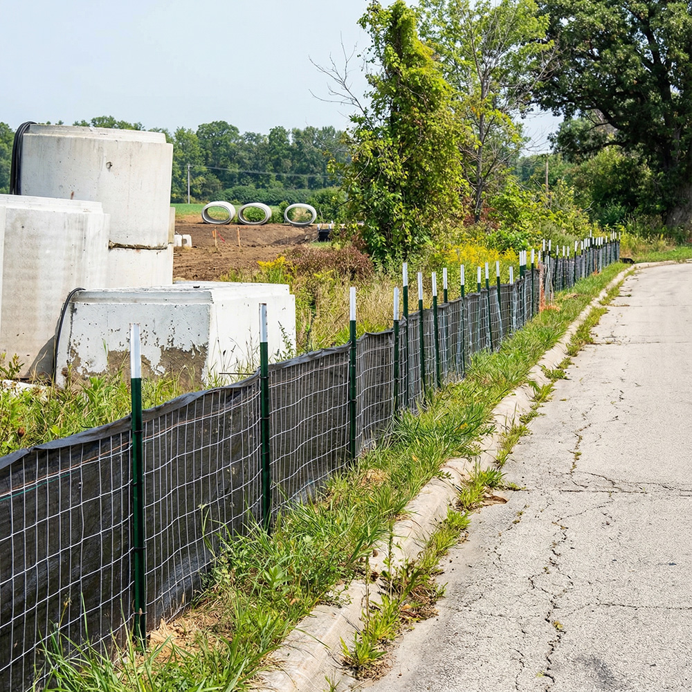 Green Studded T Post 6FT 8FT 10FT Steel Fence Post for Farm