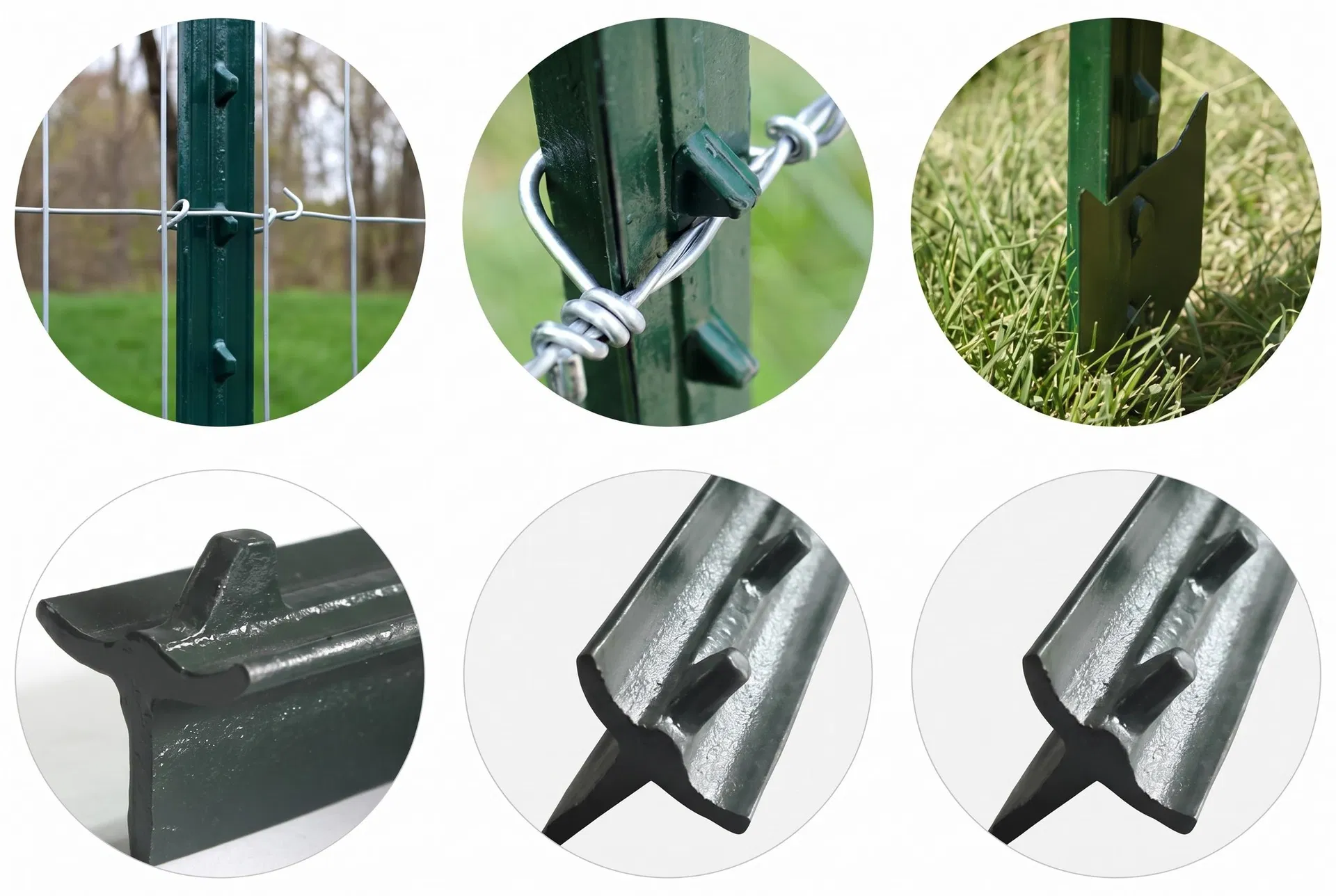 Studded Steel T Post for Farm Livestock
