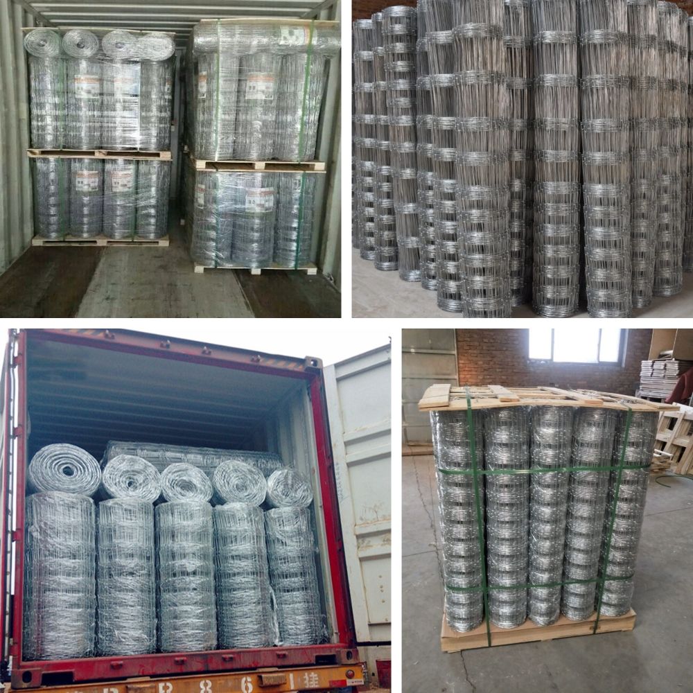 Galvanized Hinge Joint Fence for Livestock Pasture