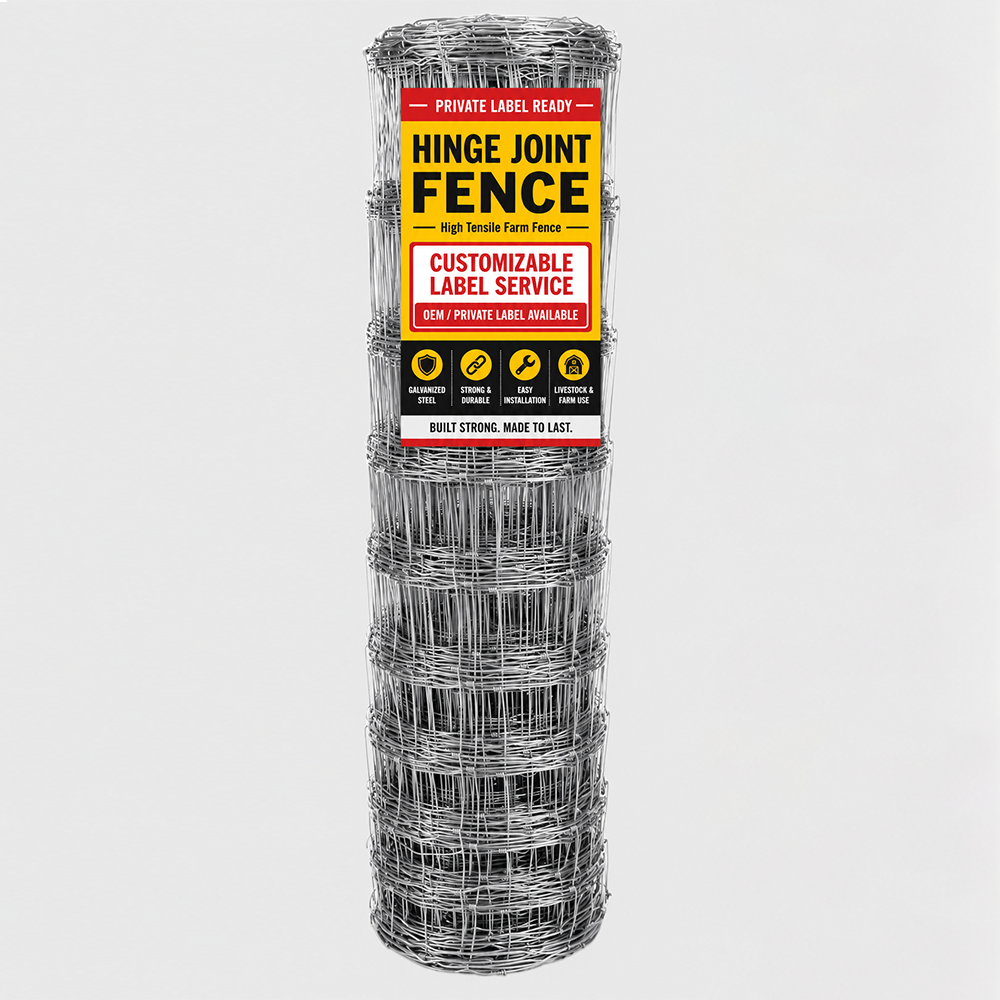 Galvanized Hinge Joint Pasture Field Fence for Livestock Farm Grassland