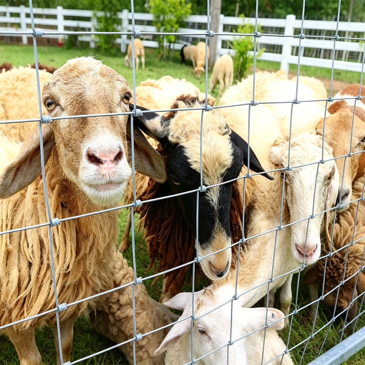 Galvanized Hinge Joint Pasture Field Fence for Livestock Farm Grassland